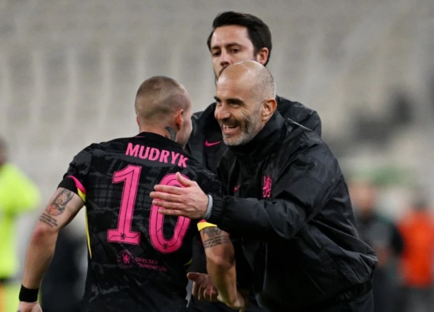 Mudryk có hành động đặc biệt sau khi ghi bàn