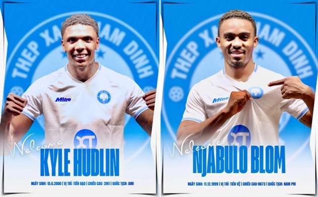 Nam Định công bố 2 ngoại binh mới cho V-League 2025/26