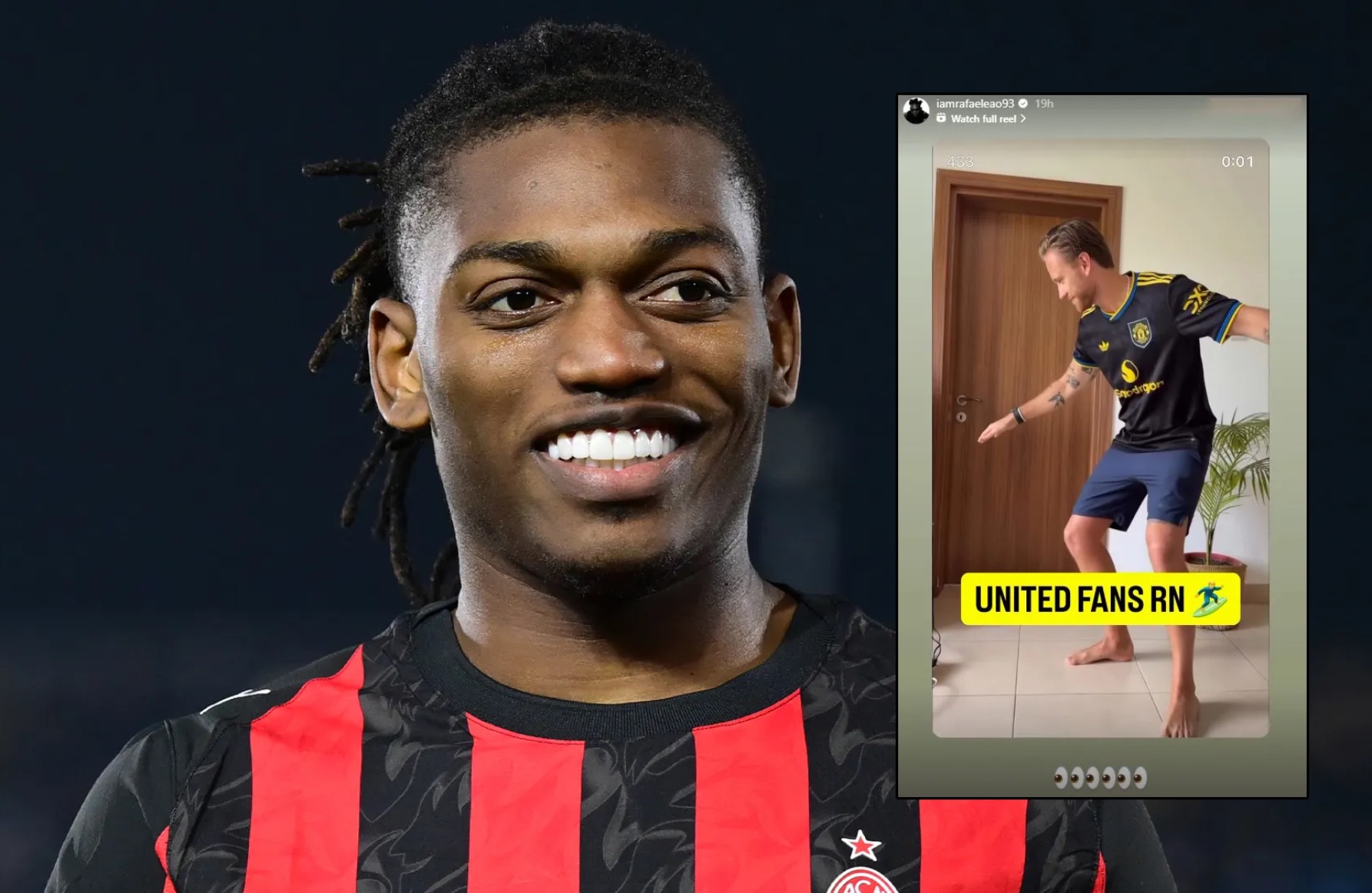 Leao gửi tín hiệu lạ tới MU ngày cuối chuyển nhượng