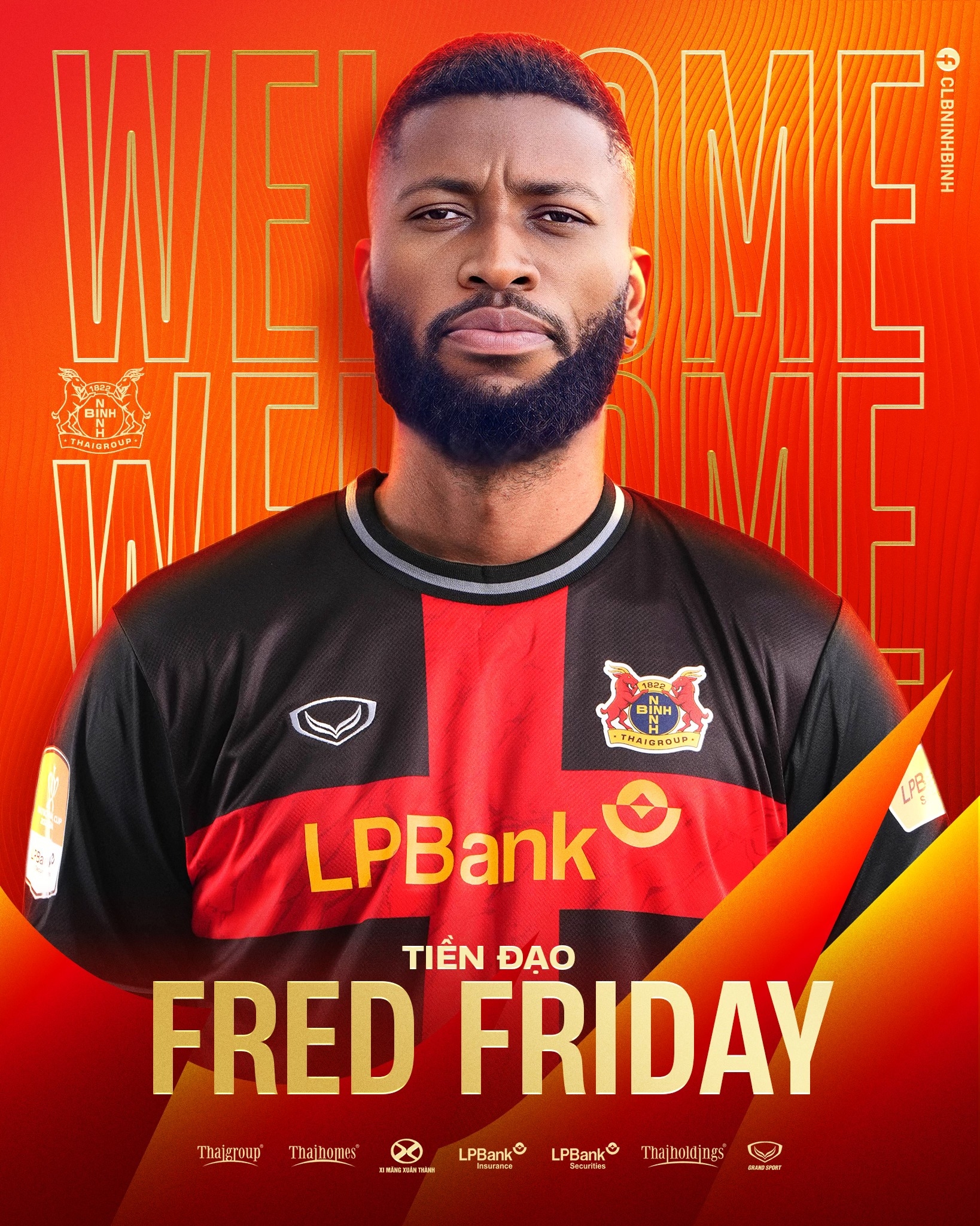Ninh Bình FC chốt ngoại binh Fred Friday từ Hải Phòng